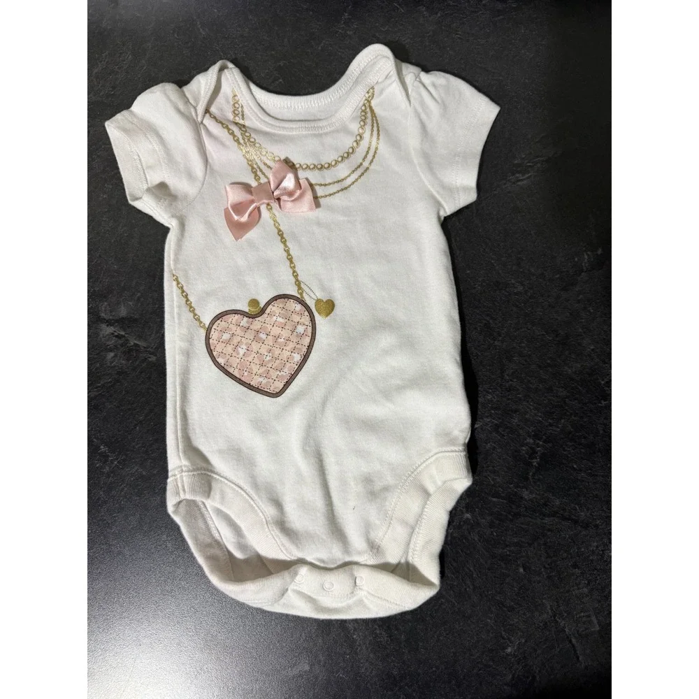 Bundles Baby Place Baby Girl 3-Piece Outfit Set 6-9M Pink Tutu Bodysuit Leggings